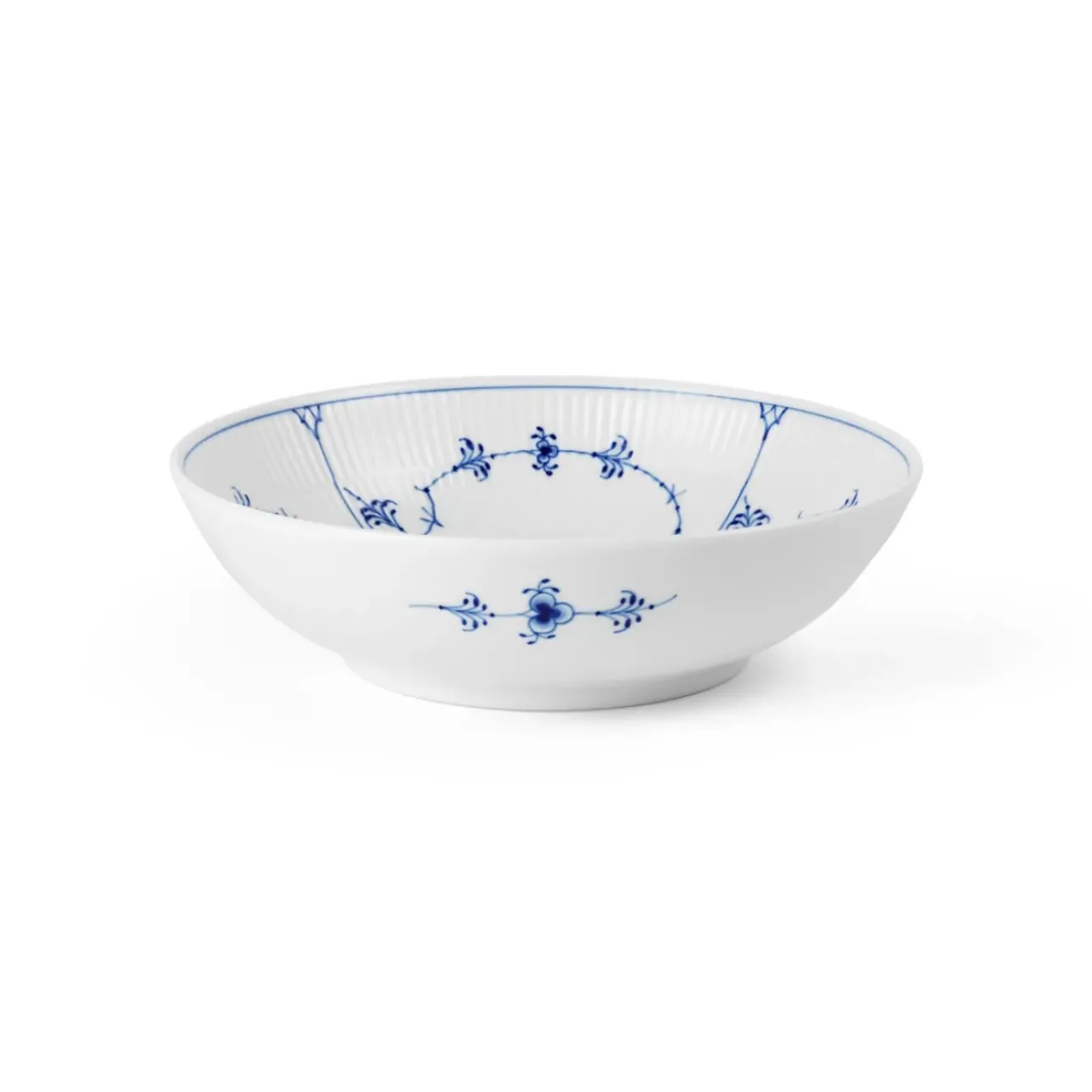 Eksklusive Steldele|Musselmalet Riflet*Royal Copenhagen skål, 110 cl Musselmalet Riflet