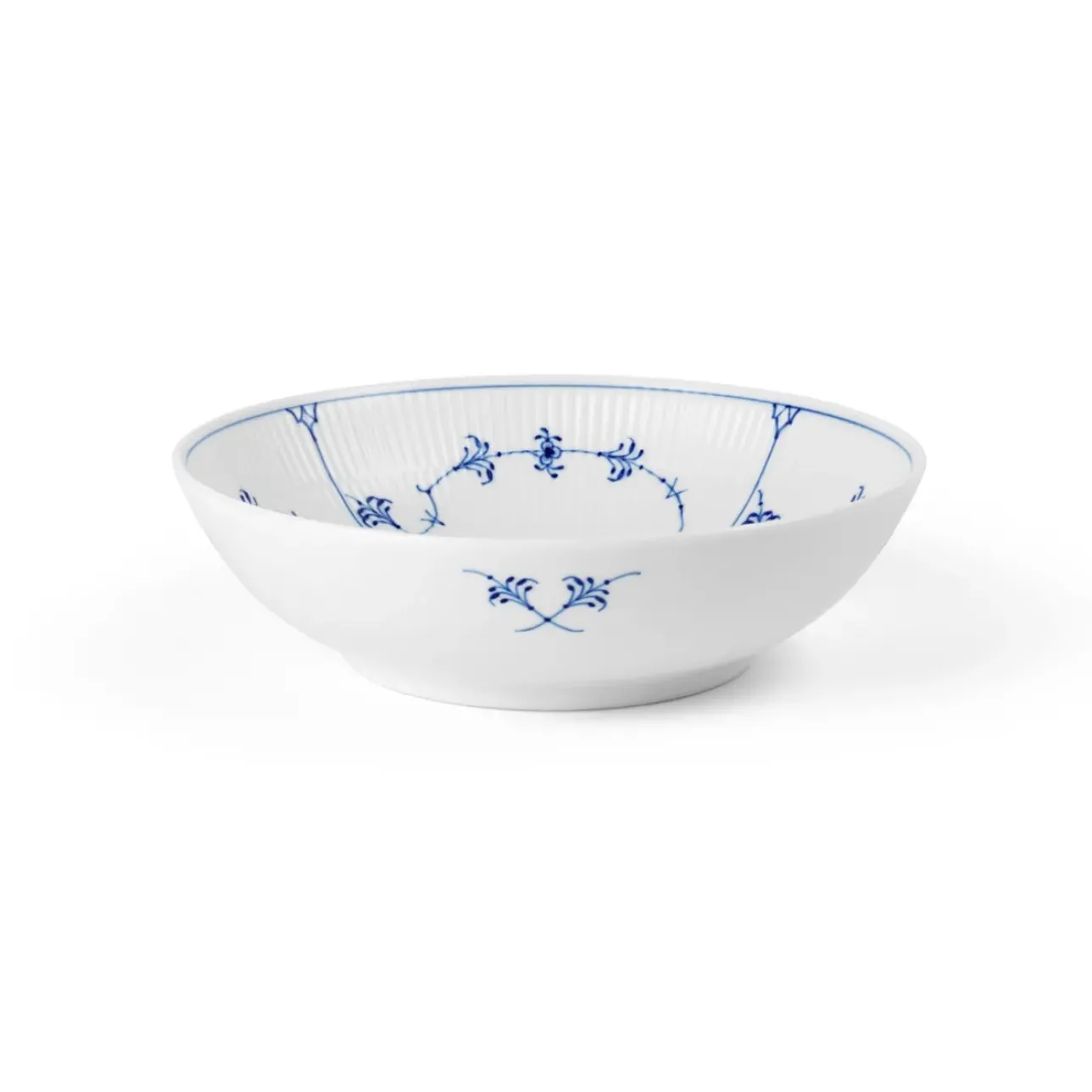Eksklusive Steldele|Musselmalet Riflet*Royal Copenhagen skål, 110 cl Musselmalet Riflet