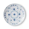 Eksklusive Steldele|Musselmalet Riflet*Royal Copenhagen Musselmalet Riflet tallerken coupe, 23 cm