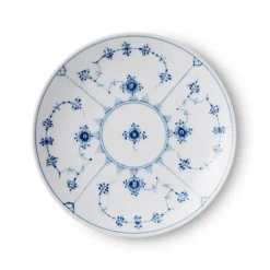 Eksklusive Steldele|Musselmalet Riflet*Royal Copenhagen Musselmalet Riflet tallerken coupe, 23 cm