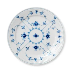 Eksklusive Steldele|Musselmalet Riflet*Royal Copenhagen Musselmalet Riflet tallerken, 25 cm