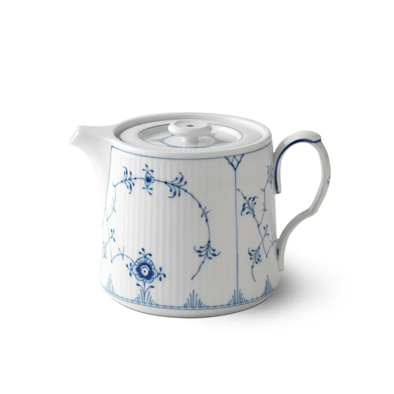 Eksklusive Steldele|Musselmalet Riflet*Royal Copenhagen Musselmalet Riflet tekande, 75 cl