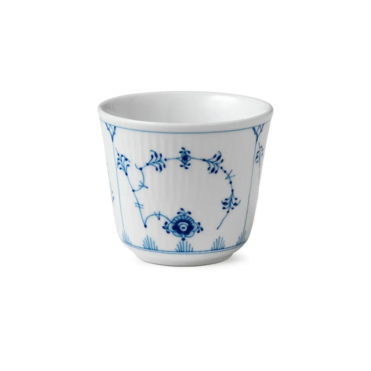 Eksklusive Steldele|Musselmalet Riflet*Royal Copenhagen Musselmalet Riflet termokrus, 26 cl