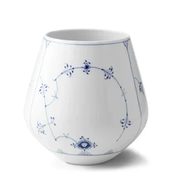 Eksklusive Steldele|Musselmalet Riflet*Royal Copenhagen Musselmalet Riflet vase, 20,5 cm