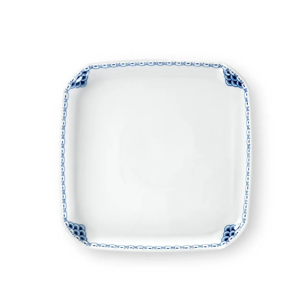 Prinsesse|Firkantede Tallerkener*Royal Copenhagen Prinsesse firkantet tallerken, 21 cm
