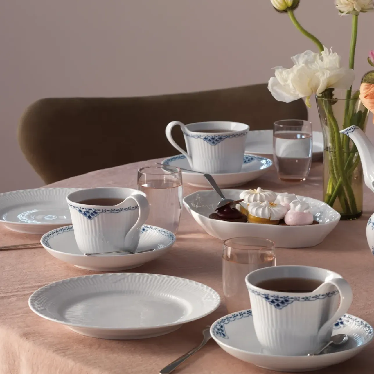 Prinsesse|Kaffekopper*Royal Copenhagen Prinsesse højhankskop og underkop, 24 cl