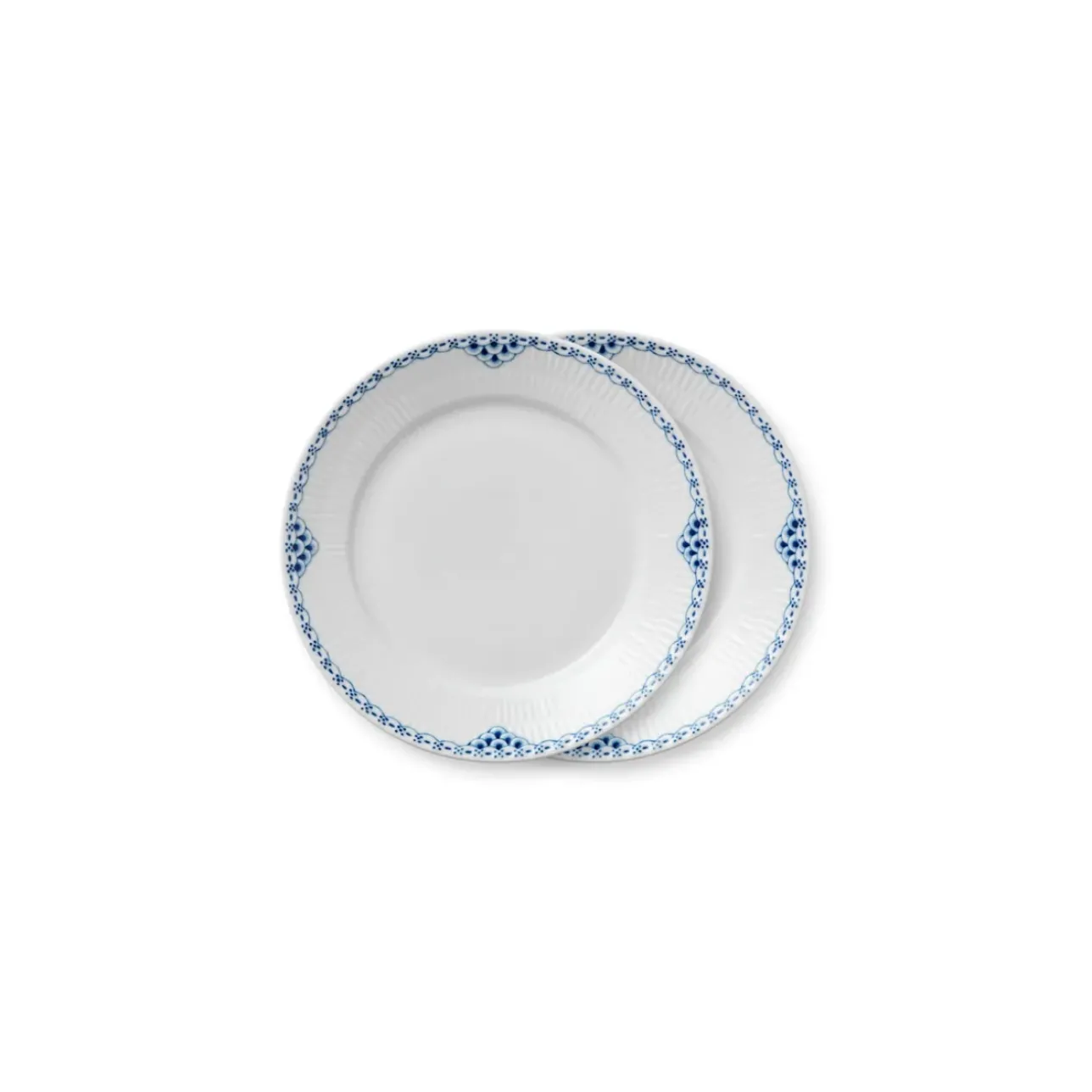 Prinsesse|Frokost Tallerkener*Royal Copenhagen Prinsesse tallerken, 22 cm, 2 stk.