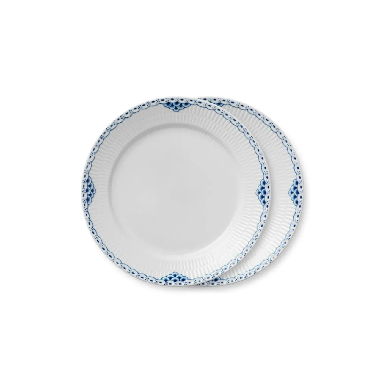 Prinsesse|Middagstallerkener*Royal Copenhagen Prinsesse tallerken, 27 cm, 2 stk.