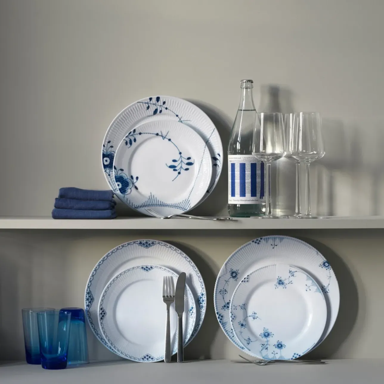 Prinsesse|Middagstallerkener*Royal Copenhagen Prinsesse tallerken, 27 cm, 2 stk.