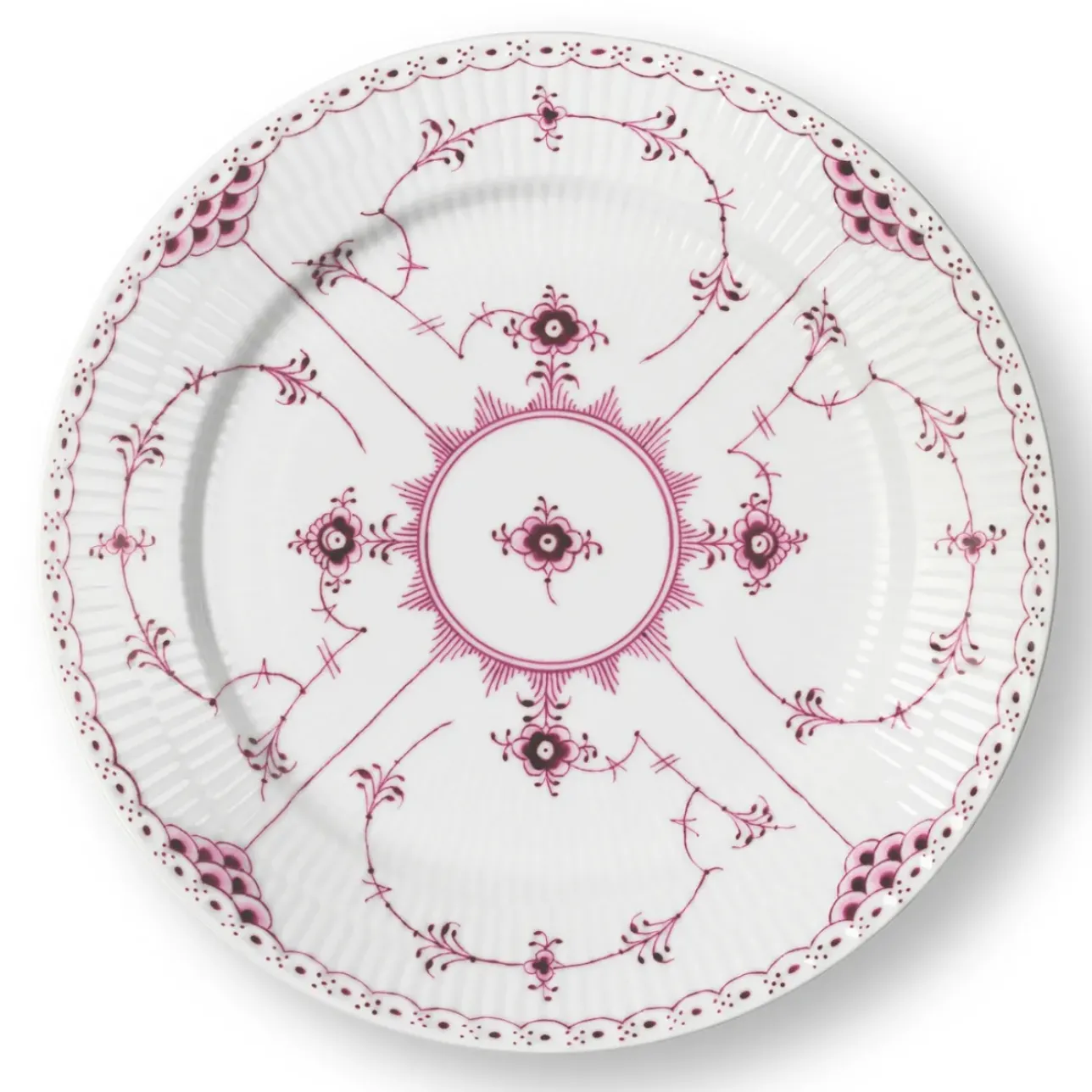 Eksklusive Steldele|Purpur Musselmalet Halvblonde*Royal Copenhagen Purpur Musselmalet Halvblonde tallerken, 27 cm