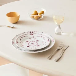 Eksklusive Steldele|Purpur Musselmalet Halvblonde*Royal Copenhagen Purpur Musselmalet Halvblonde tallerken, 27 cm