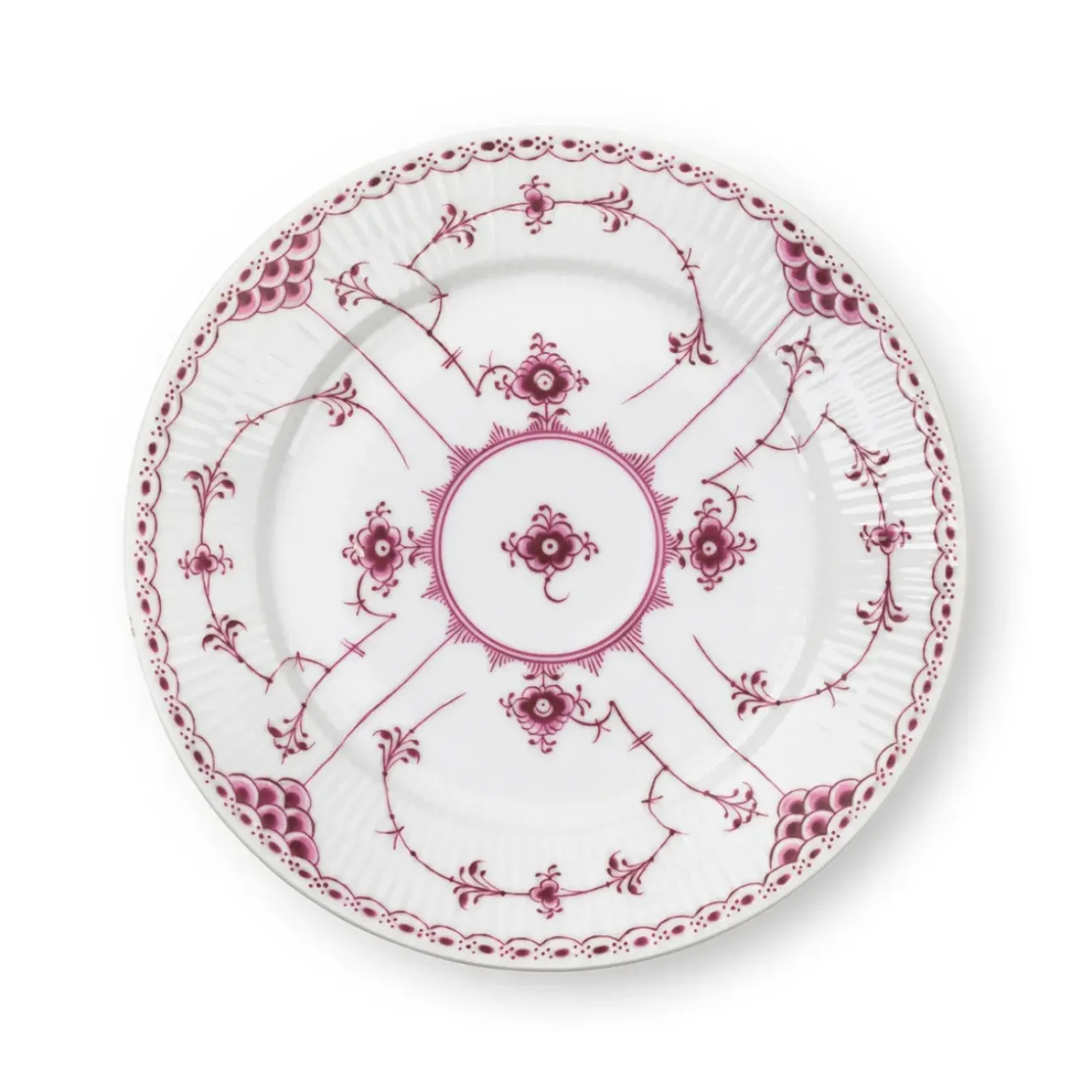 Eksklusive Steldele|Purpur Musselmalet Halvblonde*Royal Copenhagen Purpur Musselmalet Halvblonde tallerken, 22 cm