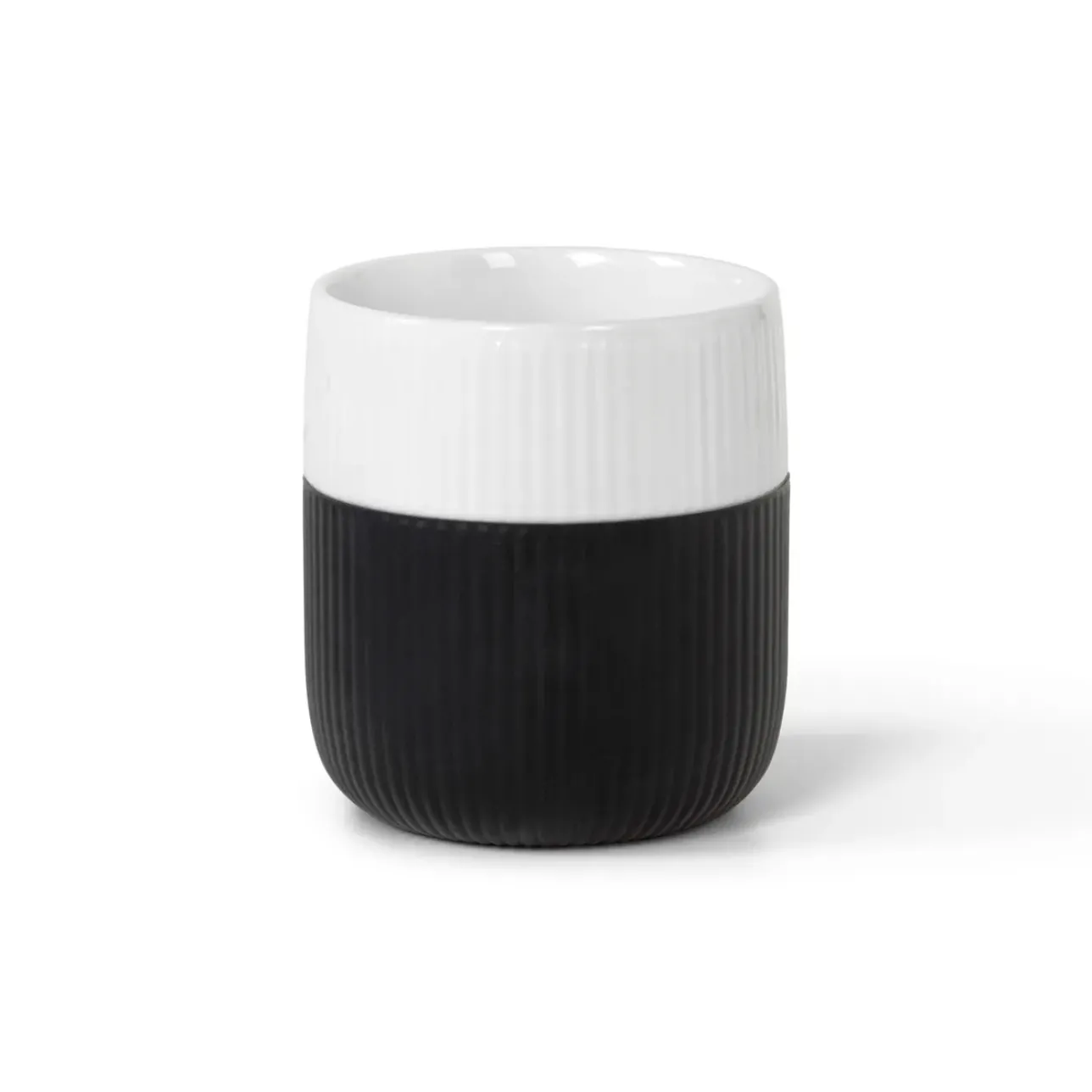 Riflet Contrast|Kaffekopper*Royal Copenhagen Riflet Contrast krus, , 35 cl Sort