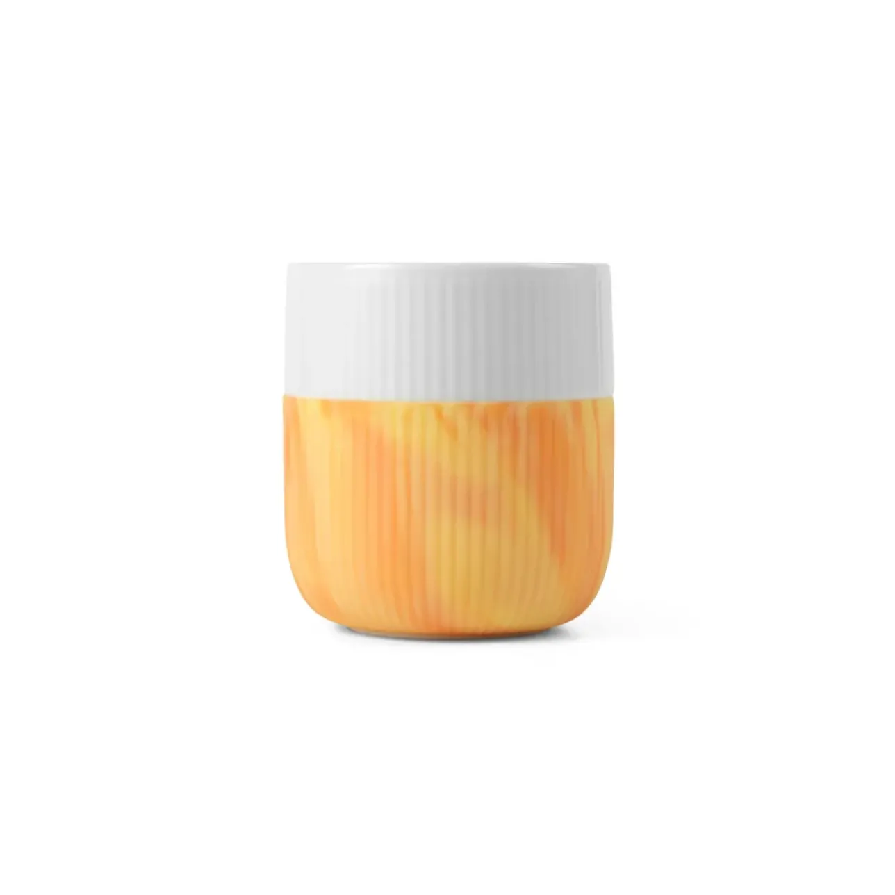 Riflet Contrast|Kaffekopper*Royal Copenhagen Riflet Contrast Marble krus, , 35 cl Fiery Yellow