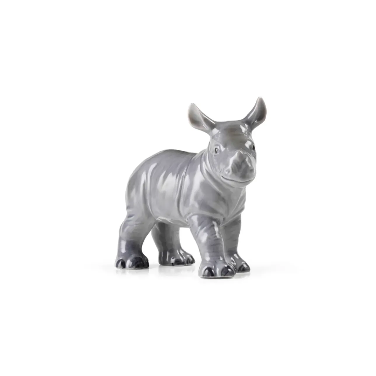 Blå Samlerartikler|Blå Samlerartikler*Royal Copenhagen Årsfigur 2025, babynæsehorn, 12 cm