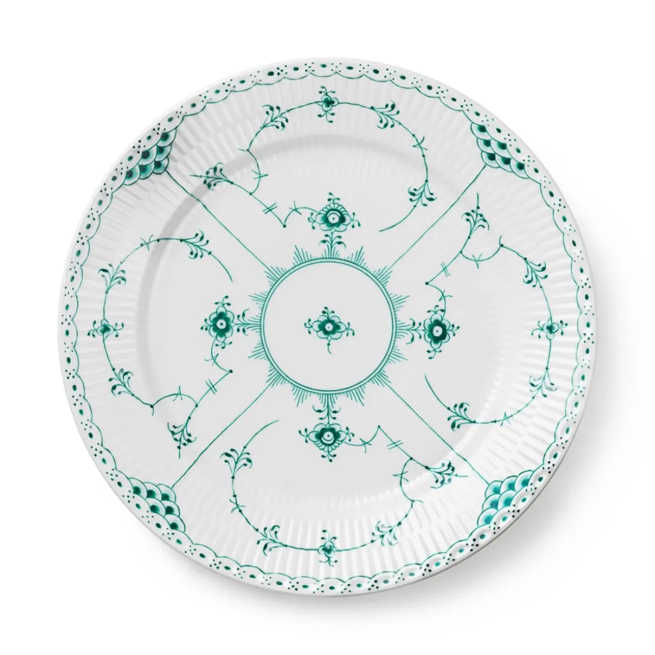 Eksklusive Steldele|Smaragd Musselmalet Halvblonde*Royal Copenhagen Smaragd Musselmalet Halvblonde tallerken, 27 cm