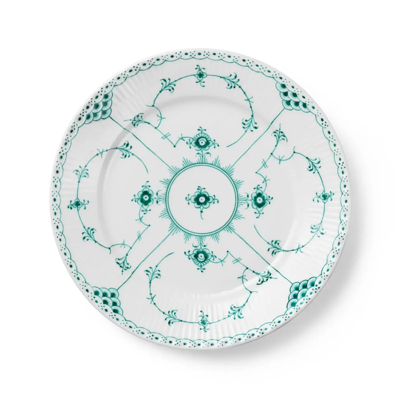 Eksklusive Steldele|Smaragd Musselmalet Halvblonde*Royal Copenhagen Smaragd Musselmalet Halvblonde tallerken, 22 cm
