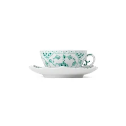 Eksklusive Steldele|Smaragd Musselmalet Helblonde*Royal Copenhagen Smaragd Musselmalet Helblonde tekop og underkop, 22 cl