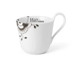 Sort Mega Riflet|Kaffekopper*Royal Copenhagen Sort Mega Riflet højhankskop, , 33 cl Bespoke