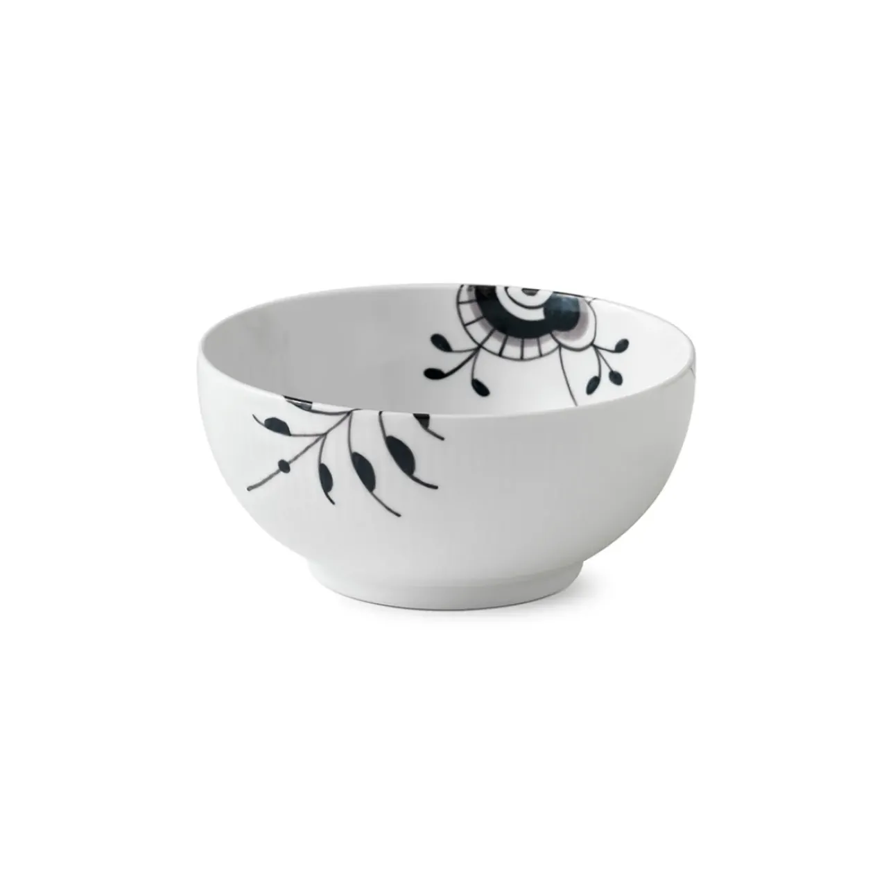Sort Mega Riflet|Salatskåle*Royal Copenhagen Sort Mega Riflet skål, 110 cl