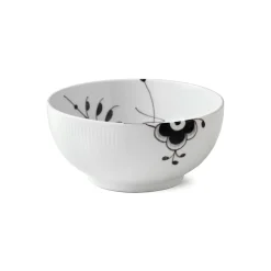 Sort Mega Riflet|Salatskåle*Royal Copenhagen Sort Mega Riflet skål, 110 cl
