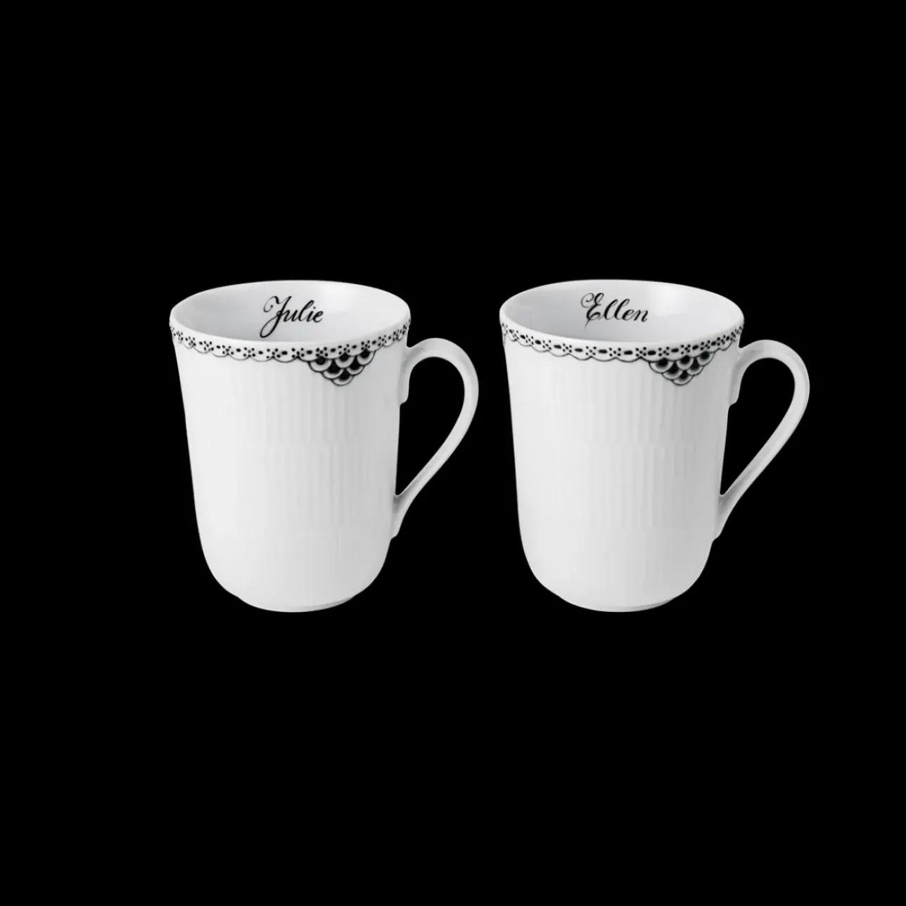 Sort Riflet Blonde*Royal Copenhagen Sort Riflet Blonde kop, , 33 cl, 2 stk. Bespoke