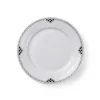 Sort Riflet Blonde|Frokost Tallerkener*Royal Copenhagen Sort Riflet Blonde tallerken, 22 cm