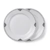 Sort Riflet Blonde|Middagstallerkener*Royal Copenhagen Sort Riflet Blonde tallerken, 22 cm, 2 stk.