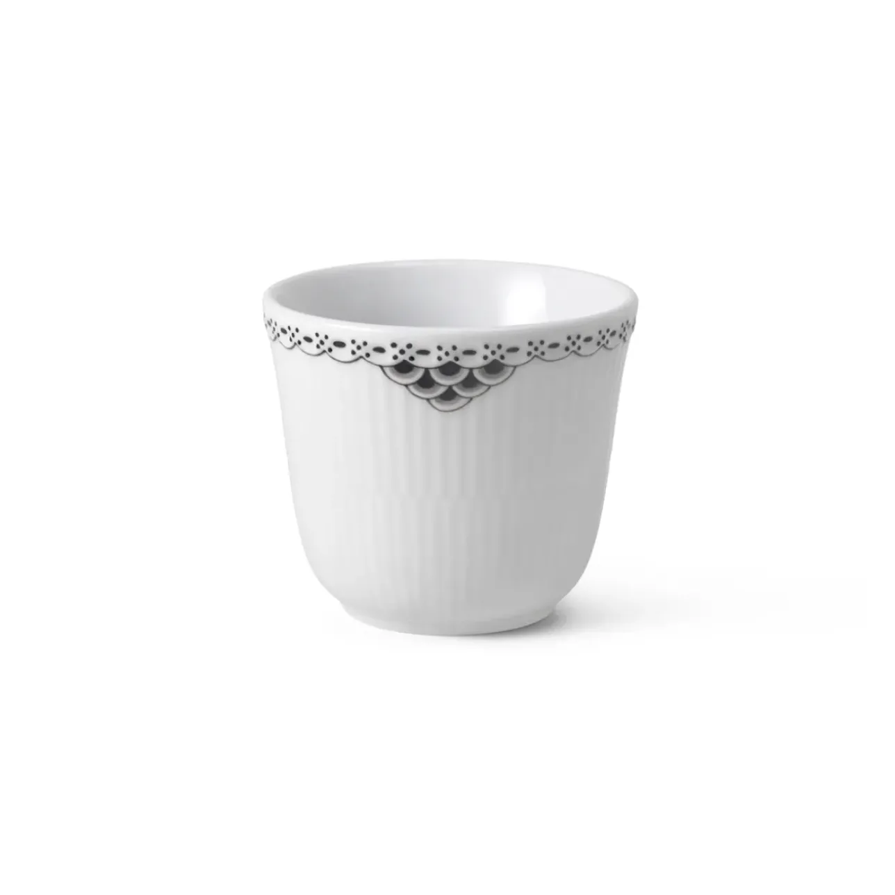 Sort Riflet Blonde|Kaffekopper*Royal Copenhagen termokrus, 26 cl Sort Riflet Blonde