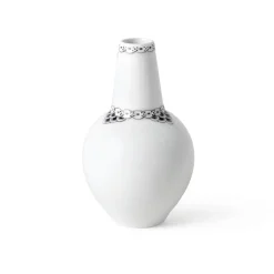 Sort Riflet Blonde*Royal Copenhagen vase, 15 cm Sort Riflet Blonde