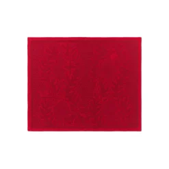 Stjerne Riflet Jul|Julepynt*Royal Copenhagen Stjerne Riflet Jul dækkeserviet, rød, 45 x 35 cm, 2 stk. Rød Stjerne Riflet Jul