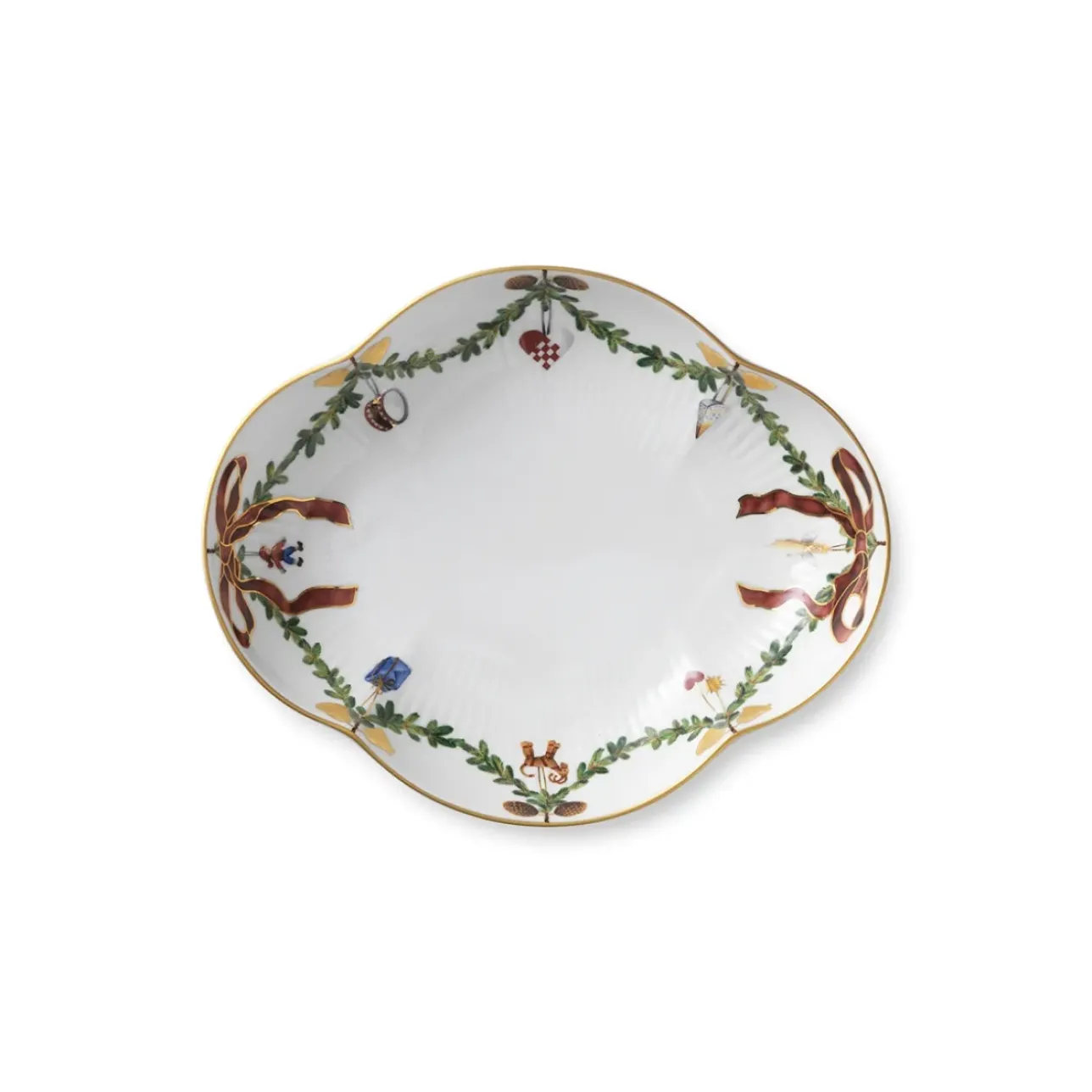 Stjerne Riflet Jul|Fade*Royal Copenhagen Stjerne Riflet Jul fad, 22 cm