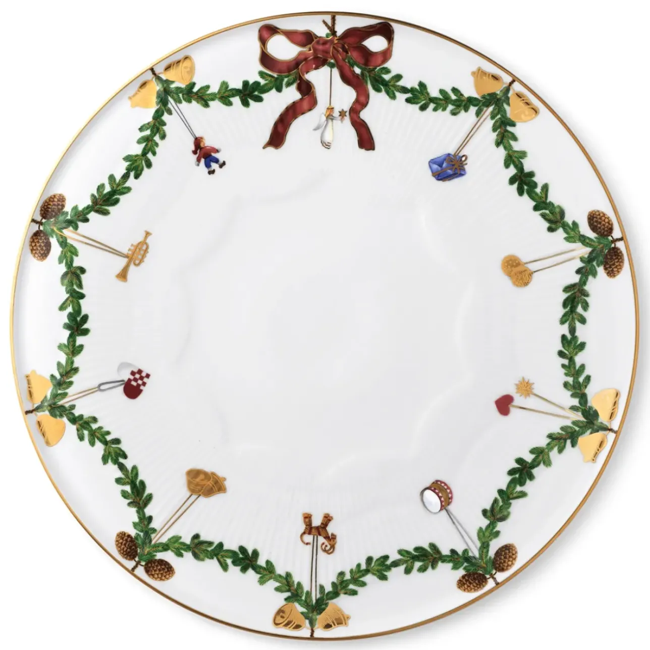 Stjerne Riflet Jul|Fade*Royal Copenhagen Stjerne Riflet Jul fad, 32 cm