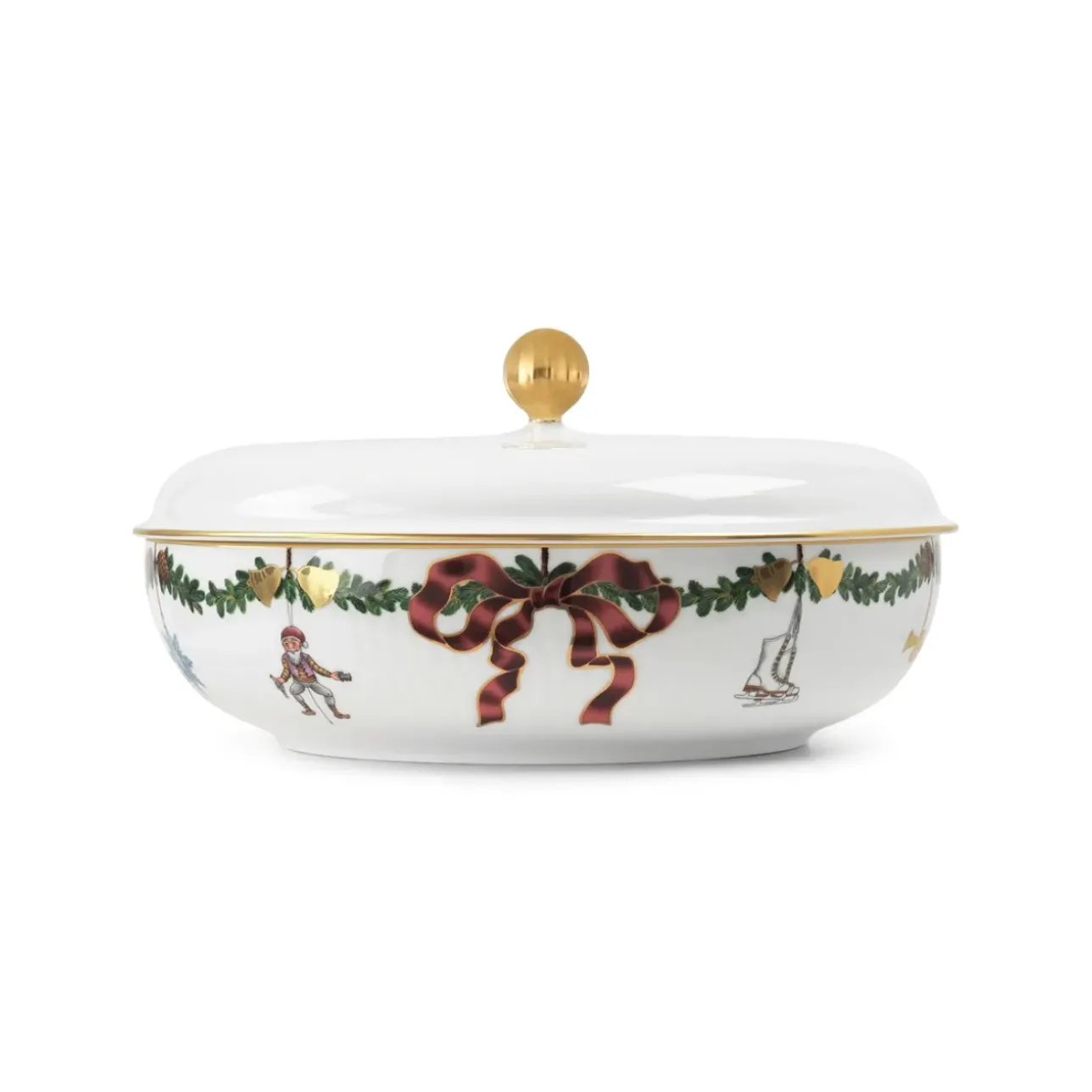 Stjerne Riflet Jul|Terrin*Royal Copenhagen Stjerne Riflet Jul Fad, 34 cm