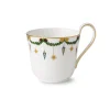 Stjerne Riflet Jul|Kaffekopper*Royal Copenhagen Stjerne Riflet Jul højhankskop, 33 cl