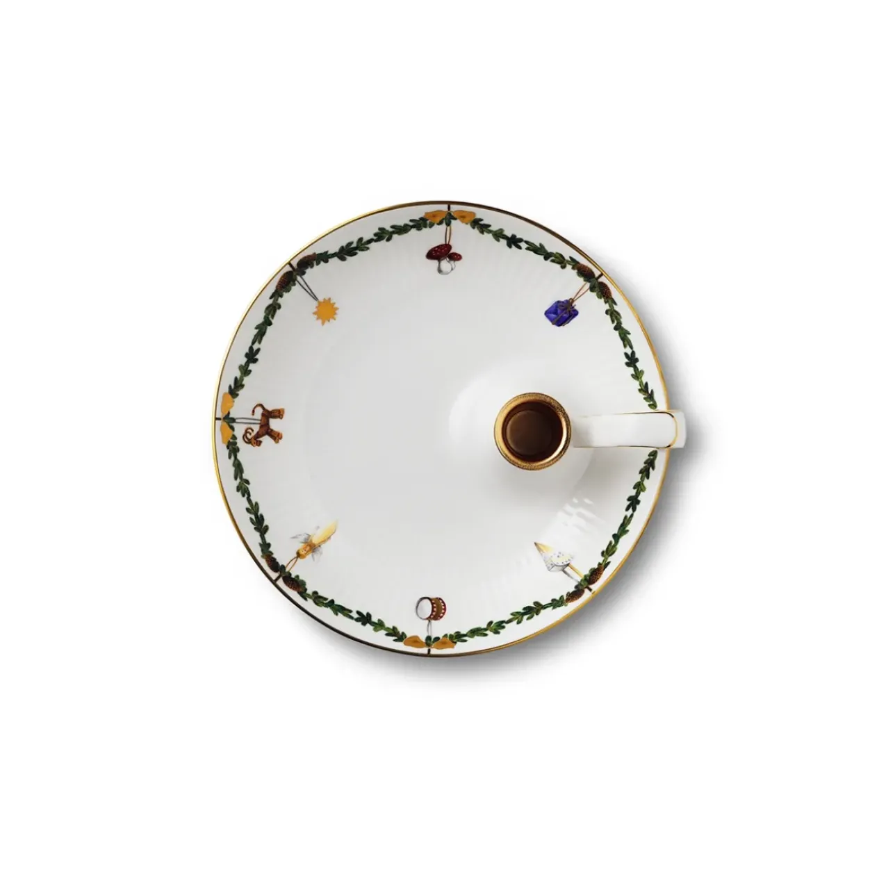 Stjerne Riflet Jul|Lysestager*Royal Copenhagen Stjerne Riflet Jul lysestage, 17,5 cm
