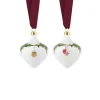 Stjerne Riflet Jul|Julepynt*Royal Copenhagen Stjerne Riflet Jul ornament, 8,5 cm, 2 stk.