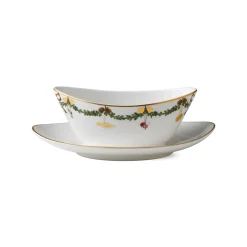 Stjerne Riflet Jul|Sovseskåle Og -Kander*Royal Copenhagen Stjerne Riflet Jul sauceskål, 43 cl