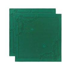 Stjerne Riflet Jul|Julepynt*Royal Copenhagen Stjerne Riflet Jul serviet, grøn, 45 x 45 cm, 2 stk. Grøn Star Fluted Christmas