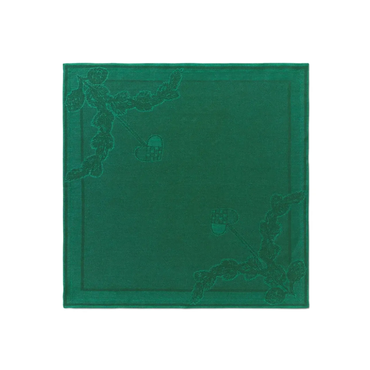 Stjerne Riflet Jul|Julepynt*Royal Copenhagen Stjerne Riflet Jul serviet, grøn, 45 x 45 cm, 2 stk. Grøn Star Fluted Christmas