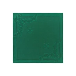 Stjerne Riflet Jul|Julepynt*Royal Copenhagen Stjerne Riflet Jul serviet, grøn, 45 x 45 cm, 2 stk. Grøn Star Fluted Christmas
