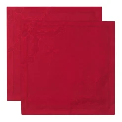 Stjerne Riflet Jul|Julepynt*Royal Copenhagen Stjerne Riflet Jul serviet, rød, 45 x 45 cm, 2 stk. Rød Star Fluted Christmas