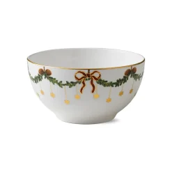 Stjerne Riflet Jul|Salatskåle*Royal Copenhagen Stjerne Riflet Jul skål, 180 cl