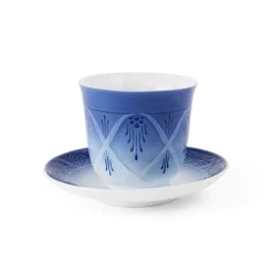 Blå Samlerartikler|Blå Samlerartikler*Royal Copenhagen Termokrus og tallerken 2025, 26 cl, 15,5 cm