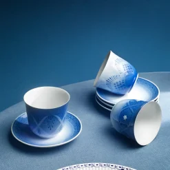 Blå Samlerartikler|Blå Samlerartikler*Royal Copenhagen Termokrus og tallerken 2025, 26 cl, 15,5 cm