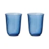 Waves|Glas*Royal Copenhagen Waves highballglas, blå, 33 cl, 2 stk.