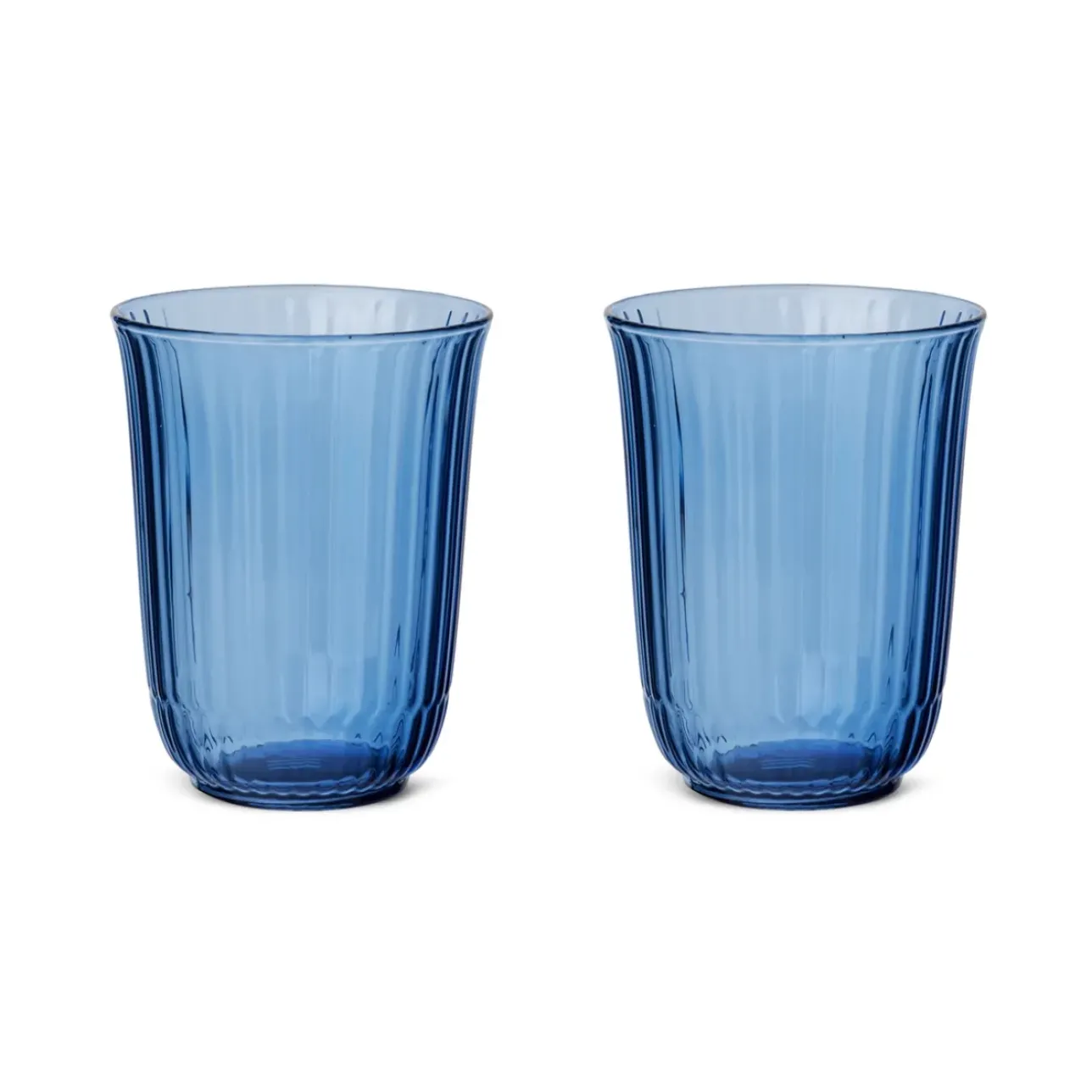 Waves|Glas*Royal Copenhagen Waves highballglas, blå, 33 cl, 2 stk.