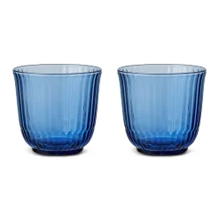 Waves|Glas*Royal Copenhagen Waves vandglas, blå, 20 cl, 2 stk.